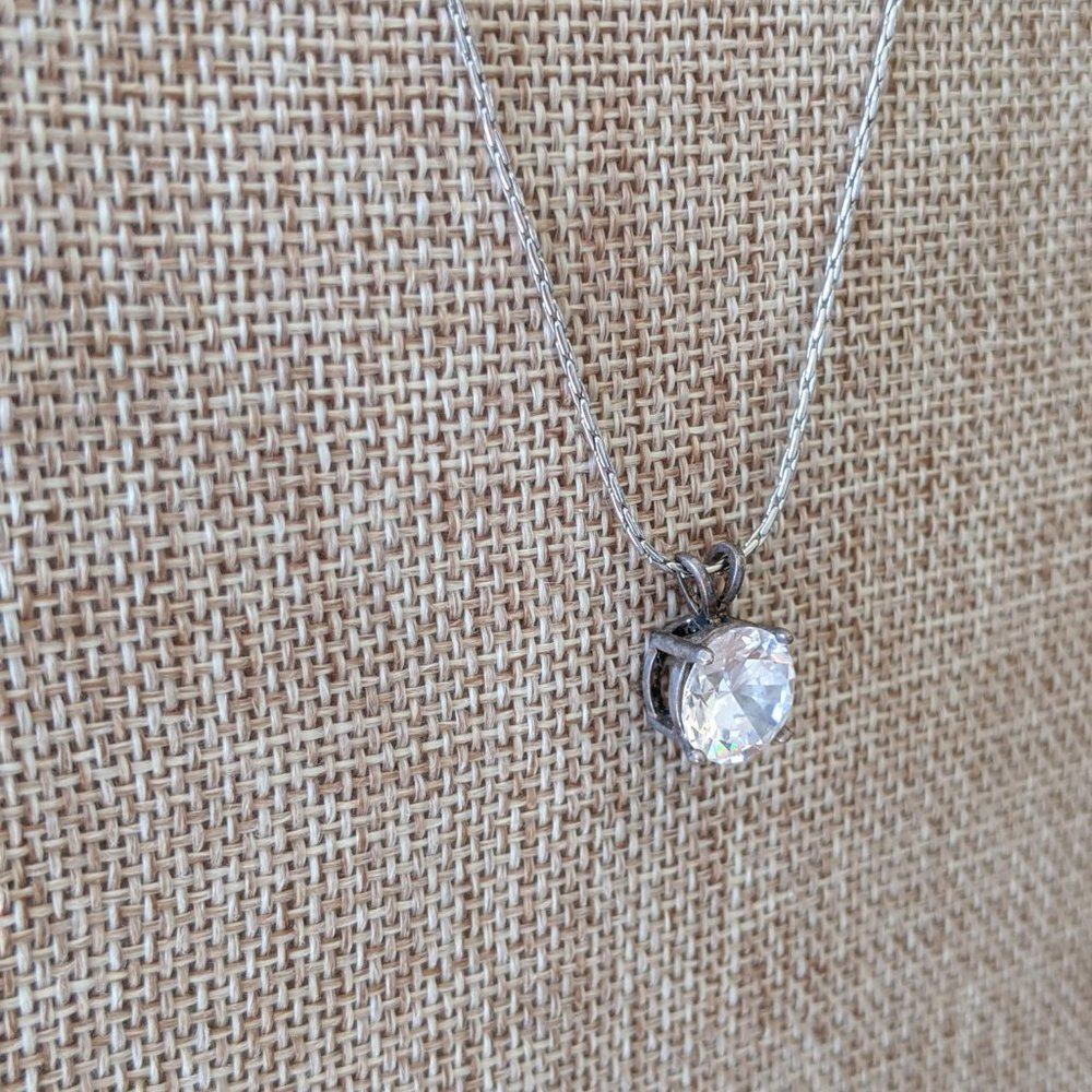Stunning Diamond Stud Necklace - Picture 2 of 2